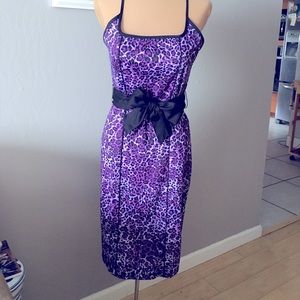 Jawbreaker Purple Leopard Dress